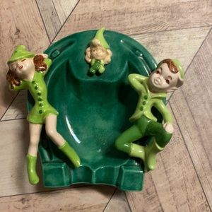 Vintage St Patrick’s Day Elves Ashtray